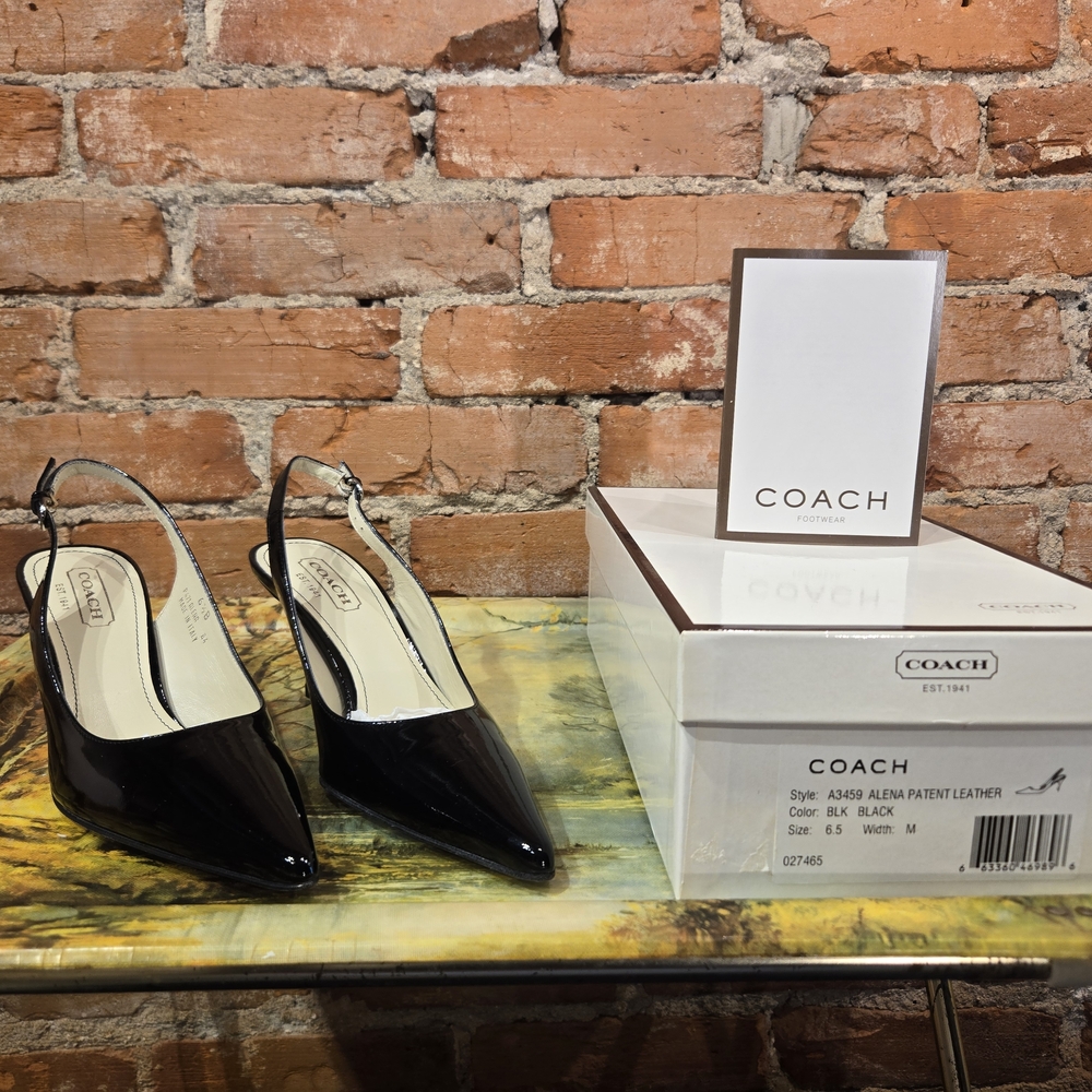 Coach Alena Patent Leather Heels - Picture 2 of 7